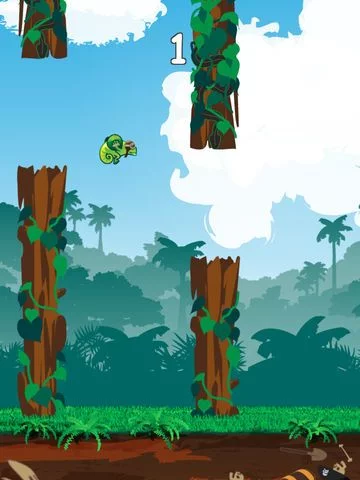 Изображение игры: Clumsy Chameleon!