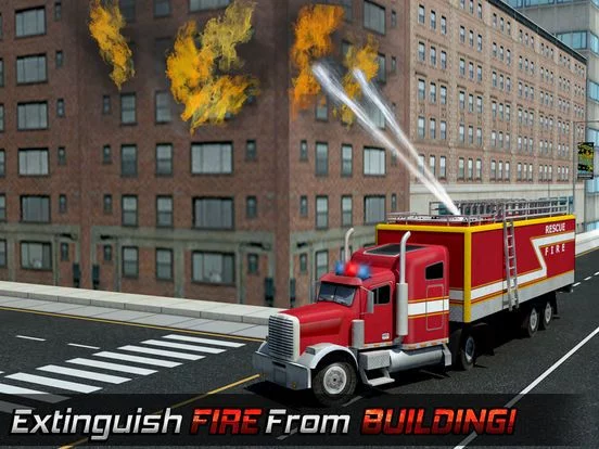 Изображение игры: 911 Emergency Ambulance Driver Duty: Fire-Fighter Truck Rescue