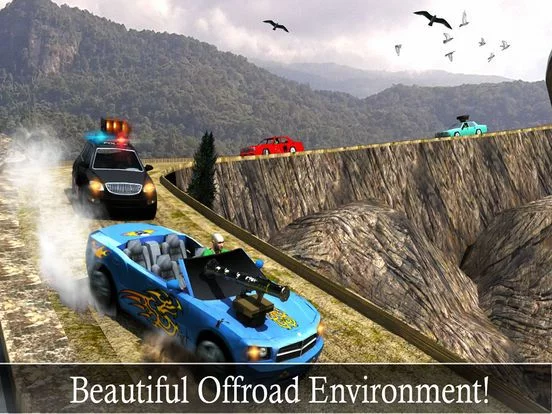 Изображение игры: Off-Road Police Car Driver Chase: Real Driving & Action Shooting Game