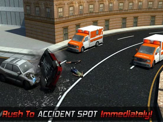 Изображение игры: 911 Emergency Ambulance Driver Duty: Fire-Fighter Truck Rescue