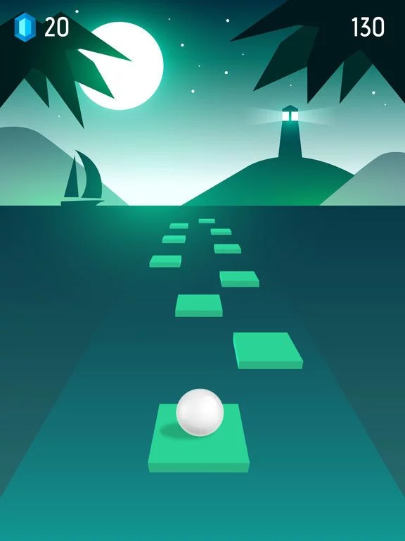 Изображение игры: Tile Hop: Forever Dancing Ball
