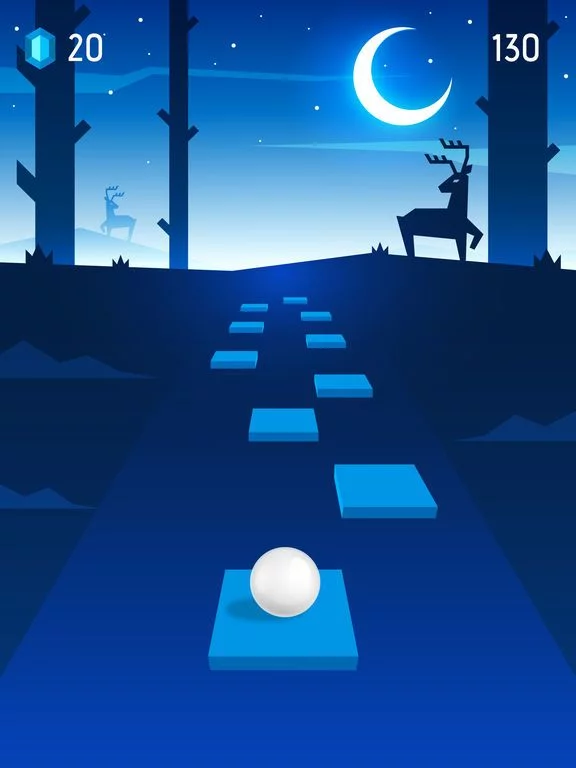 Изображение игры: Tile Hop: Forever Dancing Ball