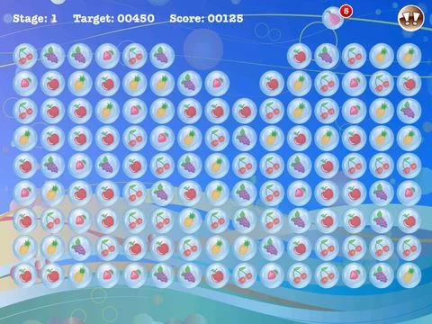 Изображение игры: Popstar Fruit Bubble Match