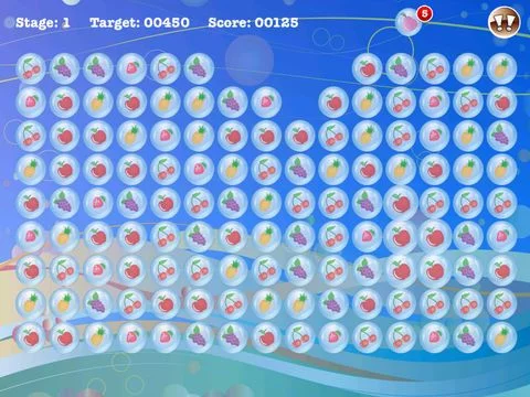 Изображение игры: Popstar Fruit Bubble Match