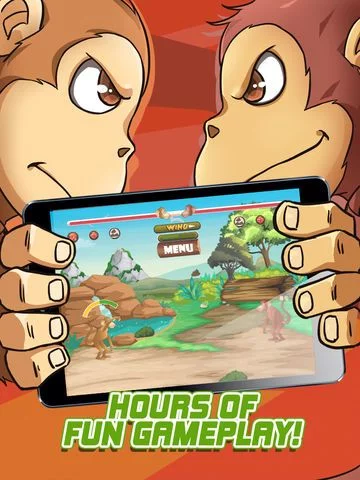 Изображение игры: Angry Monkey Super Fight: Mud Toss Blast