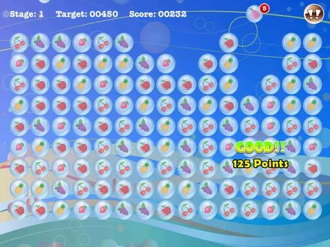 Изображение игры: Popstar Fruit Bubble Match