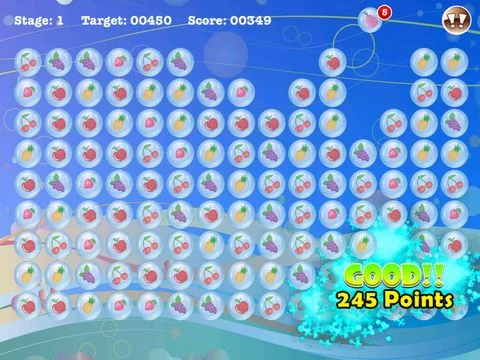 Изображение игры: Popstar Fruit Bubble Match
