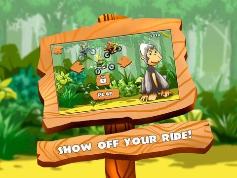 Изображение игры: Monkey Bike Race Ball