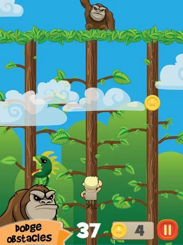 Изображение игры: Going Bananas - Joe Jones & Ding Dong in a Tree jump adventure
