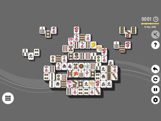 Изображение игры: Online Mahjong Solitaire