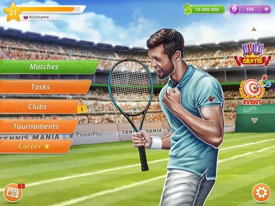 Изображение игры: Tennis Mania Mobile