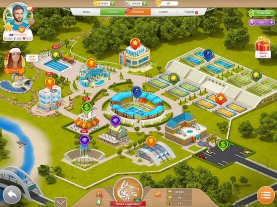 Изображение игры: Tennis Mania Mobile