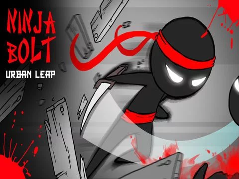 Изображение игры: ` Ninja Bolt Urban Leap - Sprint, Slice, Dice, Run & Jump!