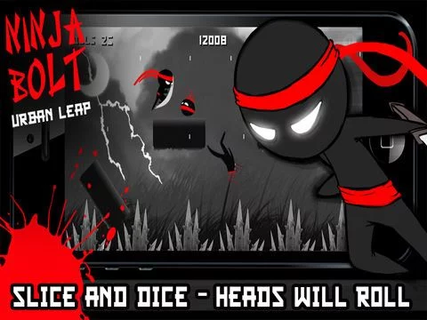 Изображение игры: ` Ninja Bolt Urban Leap - Sprint, Slice, Dice, Run & Jump!
