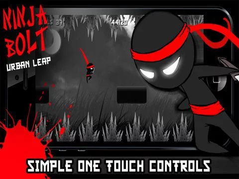 Изображение игры: ` Ninja Bolt Urban Leap - Sprint, Slice, Dice, Run & Jump!