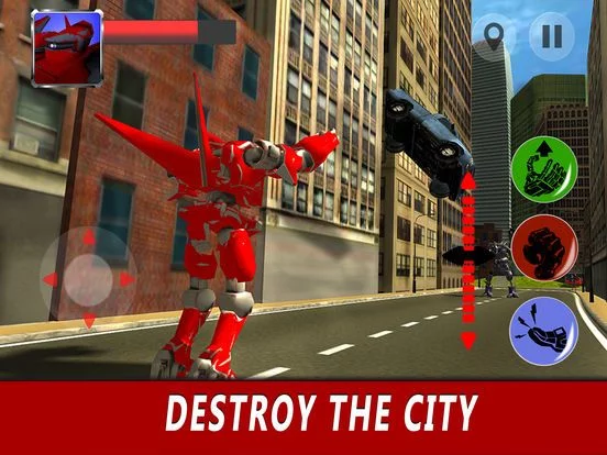 Изображение игры: Flying Robot Simulator 3D