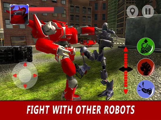 Изображение игры: Flying Robot Simulator 3D
