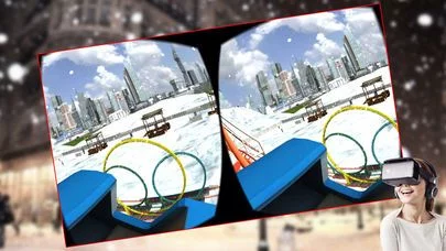 Изображение игры: VR - Winter Tourist Roller Coaster Simulator Free