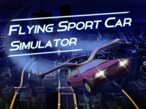 Изображение игры: Flying Sport Car Simulator 3D - Fly a futuristic super car!