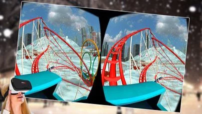 Изображение игры: VR - Winter Tourist Roller Coaster Simulator Free