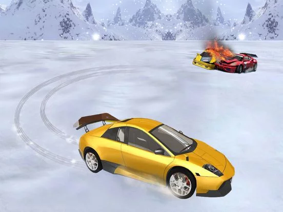 Изображение игры: Real Snow Drifting Racer - Reckless drift racing game fever 2016