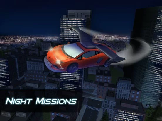 Изображение игры: Flying Sport Car Simulator 3D - Fly a futuristic super car!