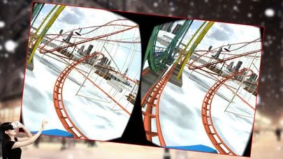 Изображение игры: VR - Winter Tourist Roller Coaster Simulator Free
