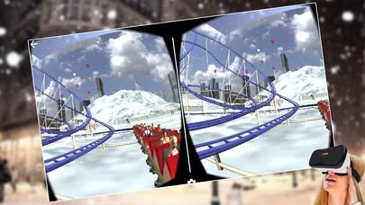 Изображение игры: VR - Winter Tourist Roller Coaster Simulator Free
