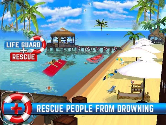 Изображение игры: Beach Life Guard Simulator: Coast Emergency Rescue & Life Saving Simulation Game