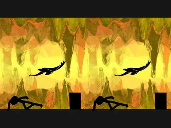 Изображение игры: VR-Stick-man Cave Runner Free
