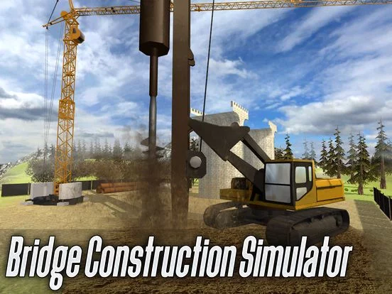 Изображение игры: Bridge Construction Simulator 2