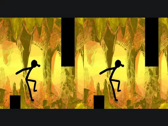 Изображение игры: VR-Stick-man Cave Runner Free