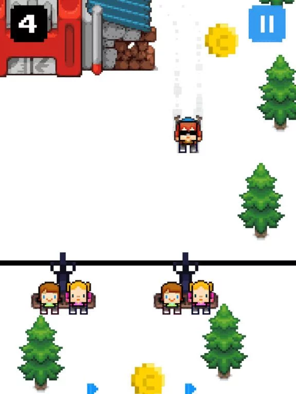 Изображение игры: Christmas Triple Skiing - Run Run Pixcel 2D