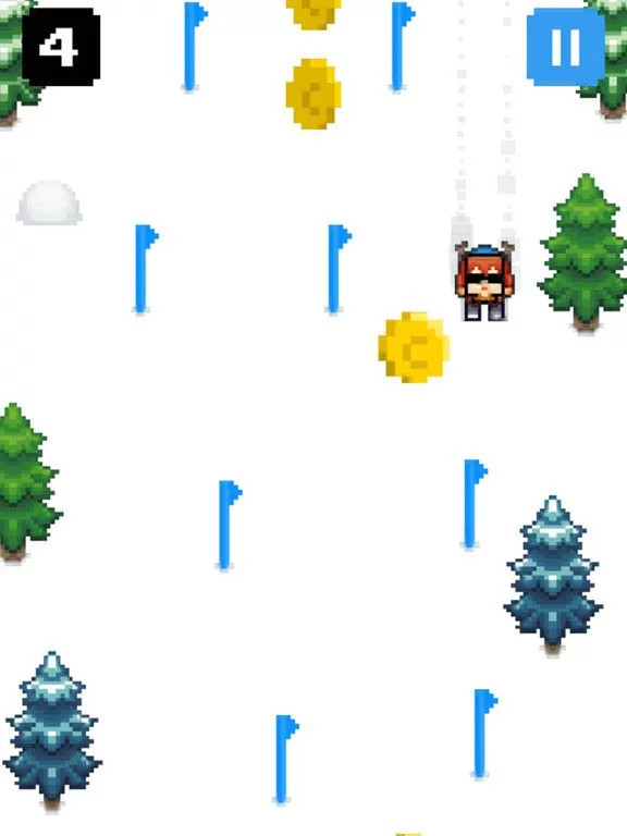 Изображение игры: Christmas Triple Skiing - Run Run Pixcel 2D