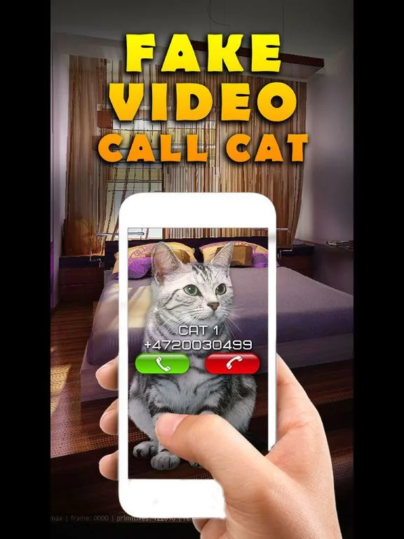 Изображение игры: Fake Video Call Cat