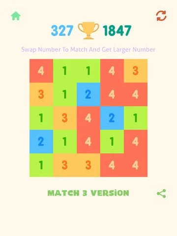Изображение игры: Just Match 3 - Get 10 Numbers Puzzle