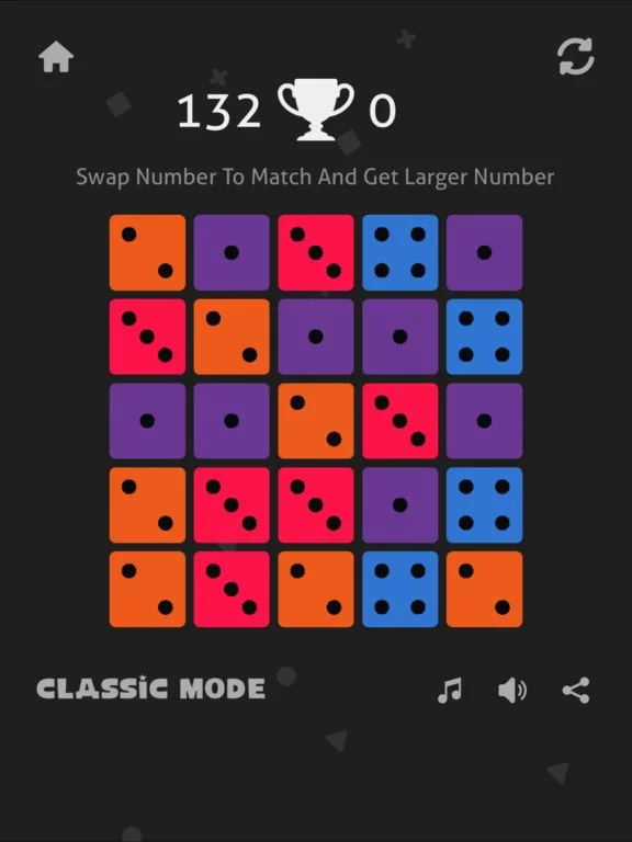Изображение игры: Merge Dice: Match 3 Puzzle Simple Fun Colorful
