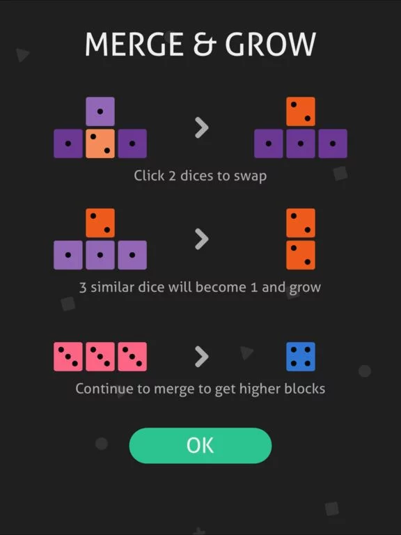 Изображение игры: Merge Dice: Match 3 Puzzle Simple Fun Colorful