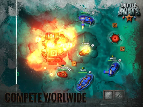 Изображение игры: Battleboats.io