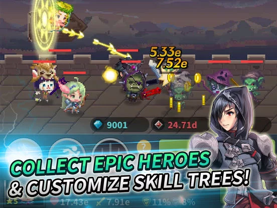 Изображение игры: Infinity Knights: Nonstop Idle RPG