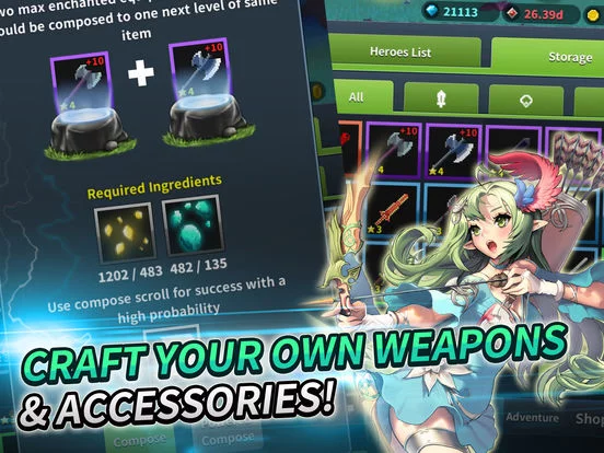 Изображение игры: Infinity Knights: Nonstop Idle RPG