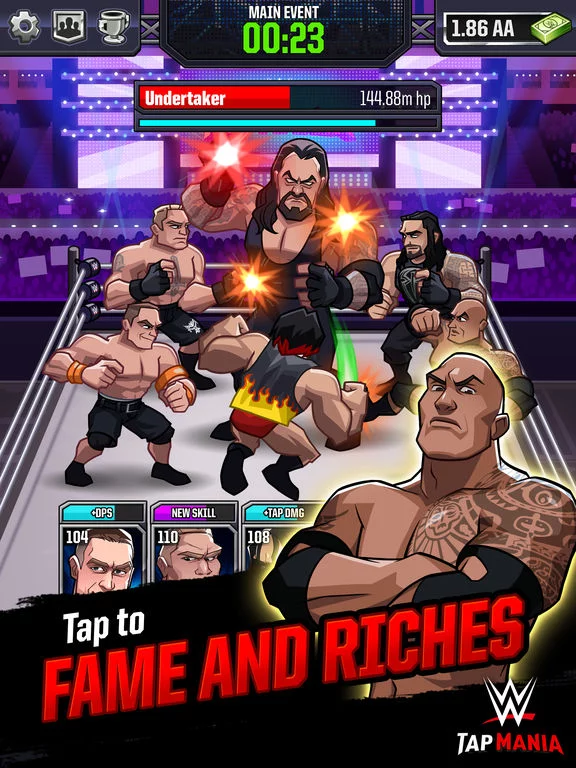 Изображение игры: WWE Tap Mania