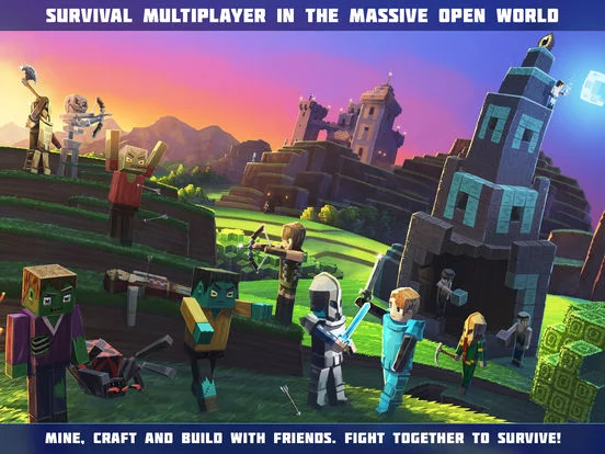 Изображение игры: Planet of Cubes Survival Games Multiplayer