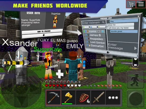 Изображение игры: Planet of Cubes Survival Games Multiplayer