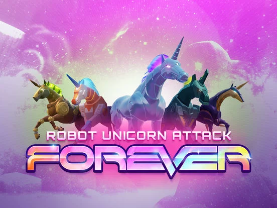 Изображение игры: Robot Unicorn Attack 3