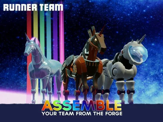 Изображение игры: Robot Unicorn Attack 3