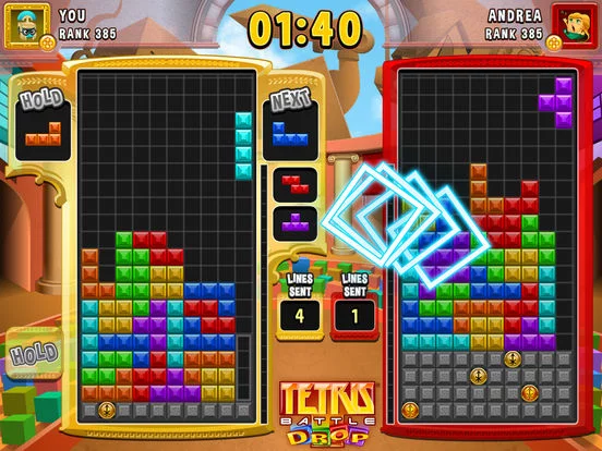 Изображение игры: Tetris Battle Drop