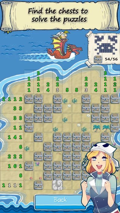 Изображение игры: Puzzle Cross Pirates - Nonograms adventures