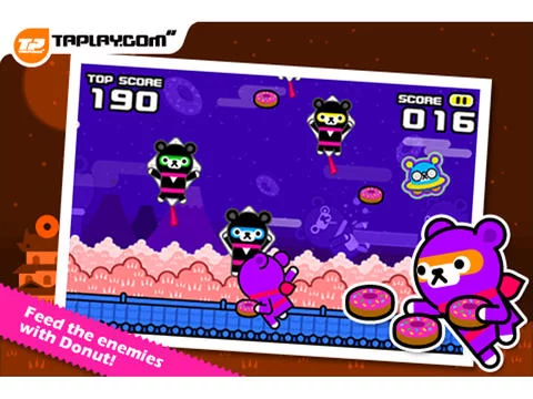 Изображение игры: Donut Ninja - Tappi Bear