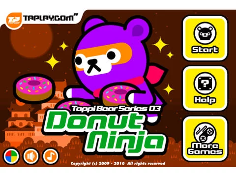 Изображение игры: Donut Ninja - Tappi Bear